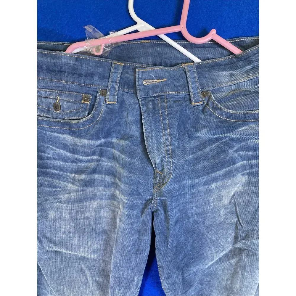 True Religion Geno Relaxed Slim Jeans Mens Size 36 Blue Denim